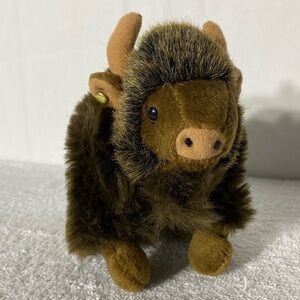 Vintage Creature Comforts Plush Toys Brown Small Bison Plush Toy
